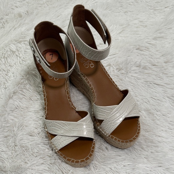 🌴 Franco Sarto Wedge Espadrilles - Picture 1 of 5